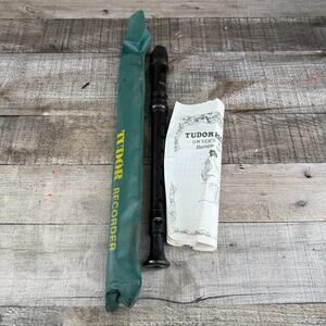Tudor Soprano Recorder Black 4 Piece Case Owners Manual